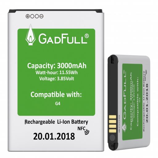 bateria gadfull para smartphone lg